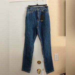 NWT Nasty Gal High Waisted Mom Jeans Size 6